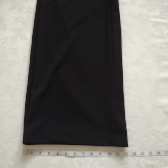 Calvin Klein ruffled v-neck belted wide leg jumpsuit